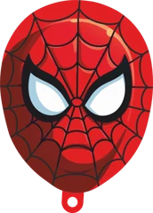 Red web pattern mask
