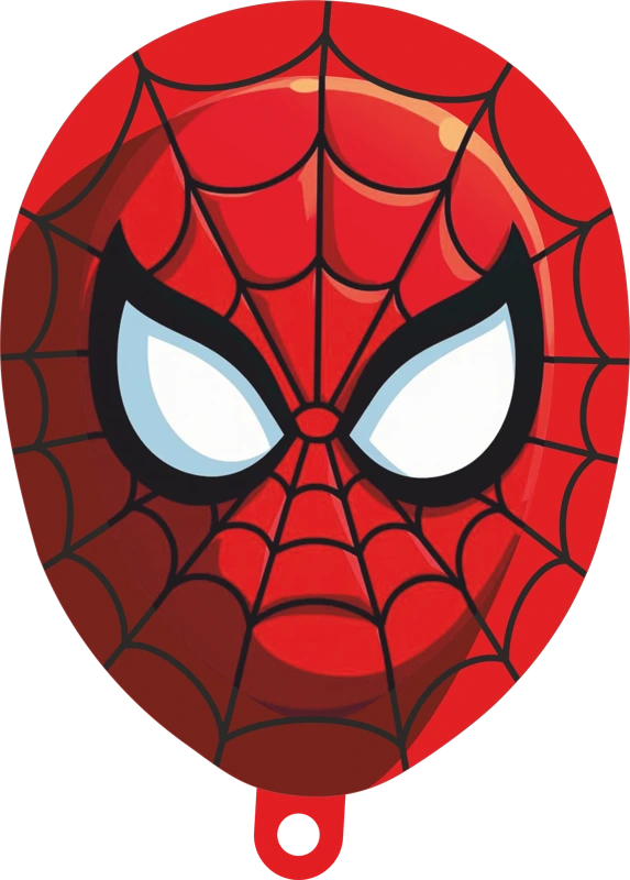 Red web pattern mask