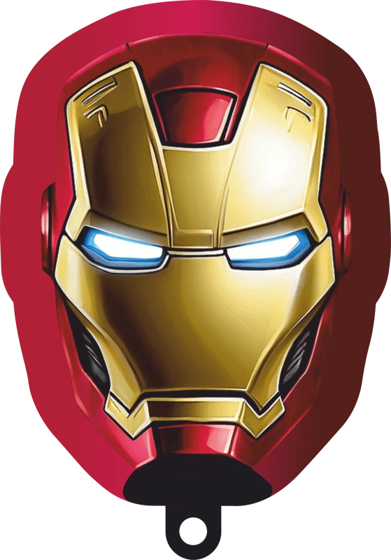 Red gold armoured mask