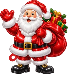 Santa with gift sack