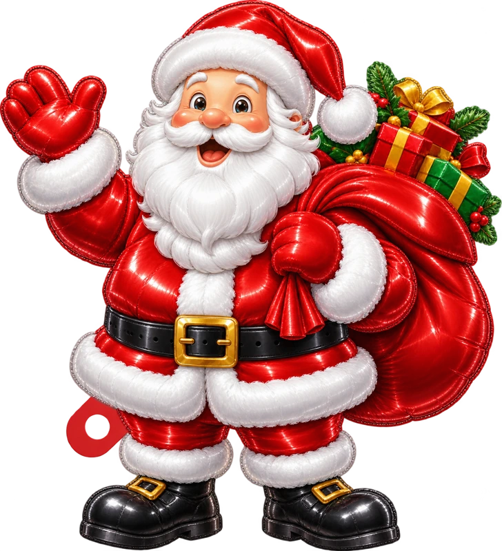 Santa with gift sack