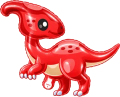 Red crested dinosaur