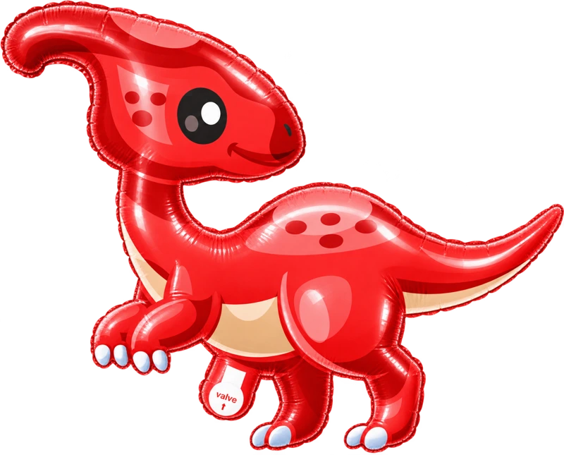 Red crested dinosaur