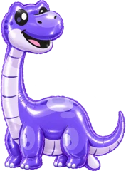 Purple long neck dinosaur