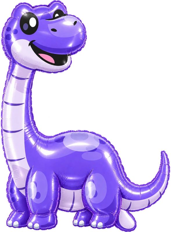 Purple long neck dinosaur