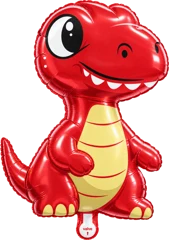 Red toothed dinosaur