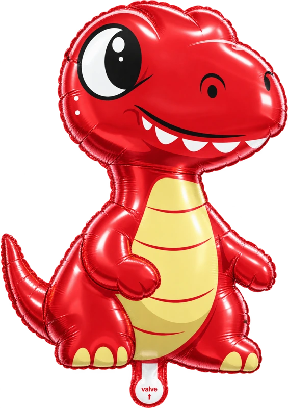 Red toothed dinosaur