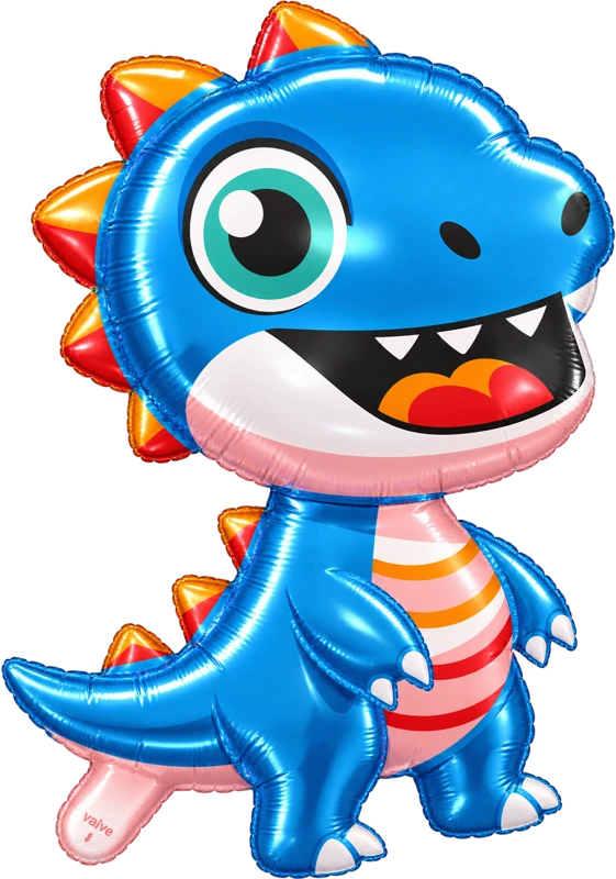 Blue upright dinosaur