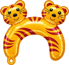 Two tiger faces