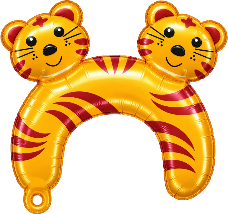 Two tiger faces