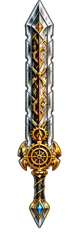 Silver gold ornate blade