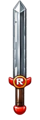 Silver straight blade