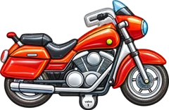 Red motorcycle