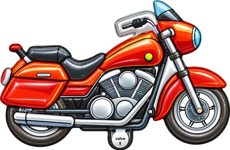 Red motorcycle